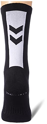 hummel Hmllegacy Chevron 4-Pack Socks Mix Calcetín, Negro/Blanco, 12 Unisex Adulto