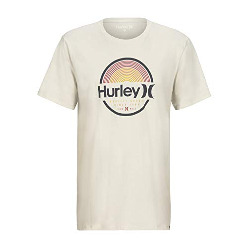 Hurley M Arches S/S Camiseta para Hombre, Marfil (Light Bone), S