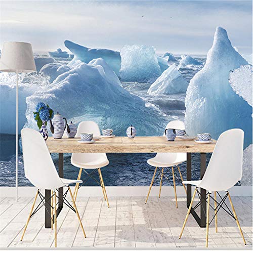 Hyllbb Murales Fotográficos Personalizados Fondos De Paisajes De Nieve En 3D Papeles De Pintura De Naturaleza Papeles Con Imágenes De Glaciares Para Sala De Estar Tv Decoración Para El Hogar-280X200Cm