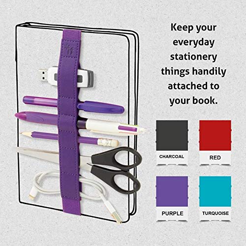 IF Bookaroo Tool Belt Stationery Organiser Pen-Holder Stationery Holder Notebook Strap, Turquoise