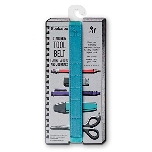 IF Bookaroo Tool Belt Stationery Organiser Pen-Holder Stationery Holder Notebook Strap, Turquoise