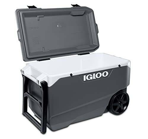 IGLOO Latitude 90 Roller Nevara portátil con Ruedas, 85 litros, Gris