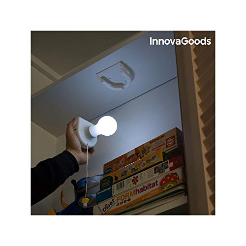 InnovaGoods Bombilla Led Portátil, Blanco, 1 Unidad (Paquete de 1)