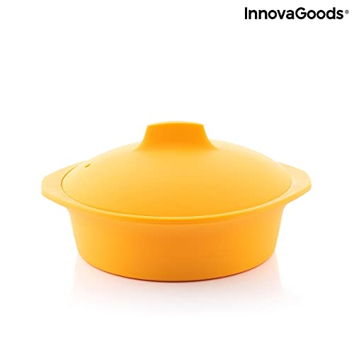 InnovaGoods | Vaporera de silicona multifunción con receta Silicotte | Color Naranja