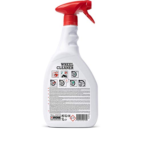 IPONE - Limpiador desengrasante de llantas muy potente - Wheel Cleaner - Limpia y Desengrasa Sin Esfuerzo - Difusión Amplia - 1L