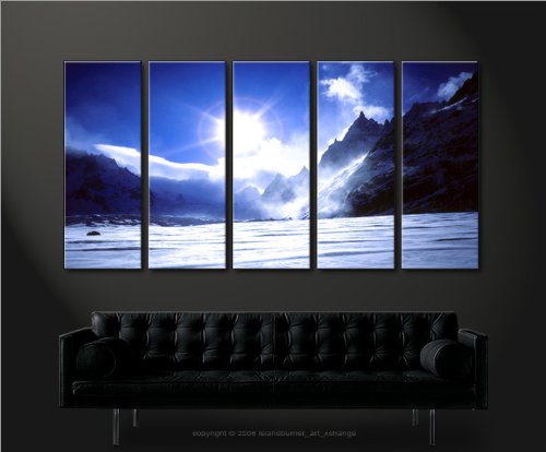 islandburner De Imágenes sobre Lienzo Height Montañas Glaciares Alpen XXL Póster Lienzo Cuadro de decoración salón Marca