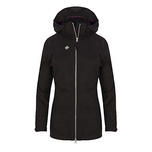 Izas Genova Parka Impermeable, Mujer, Negro, XL