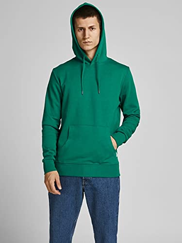 JACK & JONES Jjebasic Noos - Sudadera con Capucha, Hombre, Verde, XL