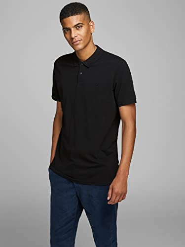 JACK & JONES Jjebasic Polo SS Noos, Negro (Black), XL para Hombre