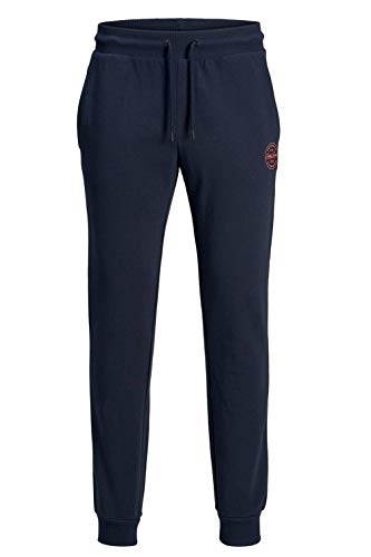 Jack & Jones Jjigordon Jjshark Sweat Pants Viy Noos Pantalones de Deporte, Azul (Navy Blazer Navy Blazer), W (Tamaño del Fabricante: L) para Hombre