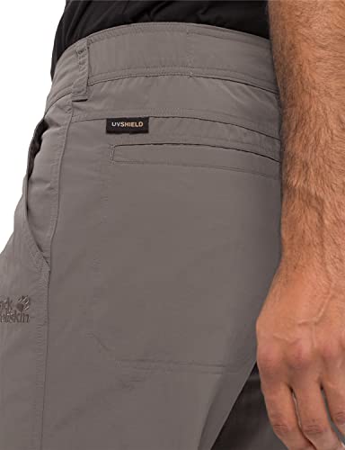 Jack Wolfskin Canyon Zip Off - Pantalón para Hombre, Hombre, Pantalones, 1504191, Gris, 50