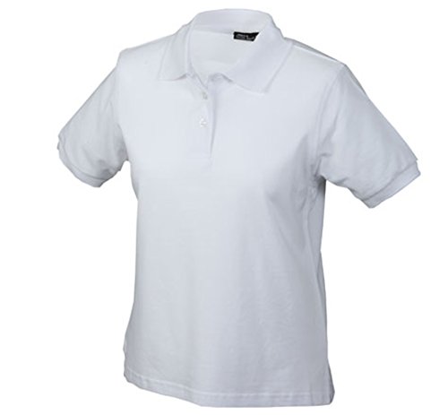 James & Nicholson Polo, Blanco (White), Small (Talla del Fabricante: Small) para Mujer