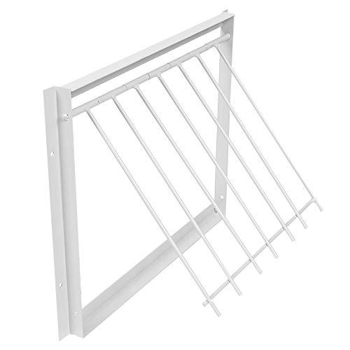 Jaula para pájaros T-Trap Puerta de Hierro para casa Trampa de Entrada para pájaros de Alta Resistencia Ventana unidireccional Cortina para Puerta Barras en T de Hierro para Pigeon (30 * 26cm)