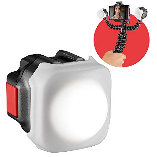 JOBY Beamo JB01578-BWW - Luz LED para Smartphone y Cámara Sin Espejo - Compacta, Magnética, Bluetooth, Resistente al Agua, para Vlogging, Fotografía, y Creación de Vídeo