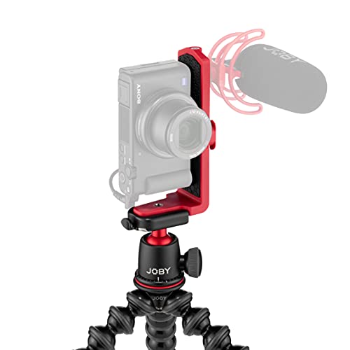 JOBY GorillaPod 3K Kit Vert, Soporte de Trípode 3K Compacto Flexible y Rótula 3K con Soporte Vertical L para Cámara sin Espejo en Modo Paisaje y Retrato, hasta 3 kg (6,6 LB), Negro