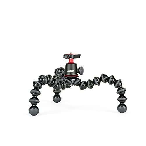 JOBY GorillaPod 3K Kit Vert, Soporte de Trípode 3K Compacto Flexible y Rótula 3K con Soporte Vertical L para Cámara sin Espejo en Modo Paisaje y Retrato, hasta 3 kg (6,6 LB), Negro