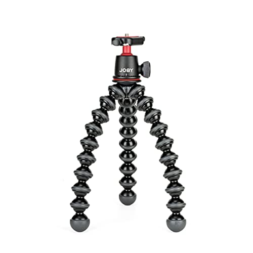 JOBY GorillaPod 3K Kit Vert, Soporte de Trípode 3K Compacto Flexible y Rótula 3K con Soporte Vertical L para Cámara sin Espejo en Modo Paisaje y Retrato, hasta 3 kg (6,6 LB), Negro