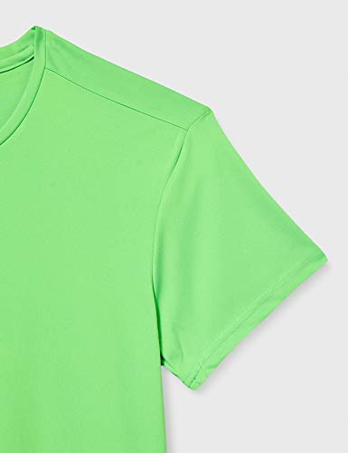 Joma Combi Woman M/C Camiseta Deportiva para Mujer de Manga Corta y Cuello Redondo, Verde (Verde Flúor), XL