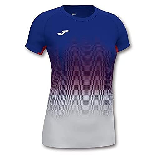 Joma Elite VII Camiseta Running, Mujer, Royal-Blanco, S