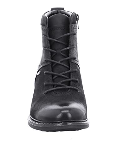 Josef Seibel Mujer Botas Militares Selena 50, señora Botines,Ancho G (Normal),Plantilla Desmontable,Impermeable,Negro (Schwarz / 100),43 EU / 9 UK