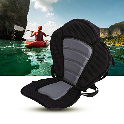 JVSISM Ajustable Canoa Acolchada Asiento De Kayak Asiento De Respaldo De Kayak con Mochila Bolsa De Descanso