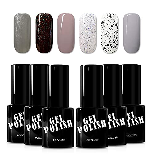 KADS Gel Nail Polish Semipermanentes Soak Off UV LED Esmalte de uñas en gel 6 colores 9.5ml / pcs