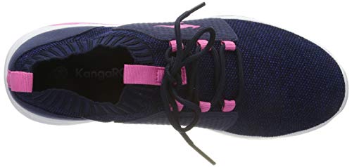 KangaROOS K-Nock, Zapatillas Unisex Adulto, Azul (Dk Navy/Daisy Pink 4204), 38 EU