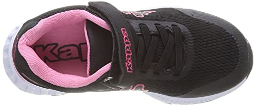 Kappa Faster EV, Zapatillas Deportivas, Negro/Rosa, 32 EU