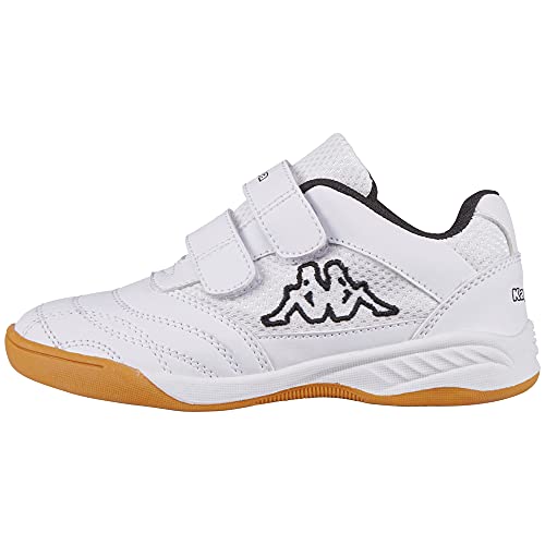 Kappa Kickoff, Zapatillas de Deporte Interior Unisex niños, Blanco (White/Black 1011), 33 EU