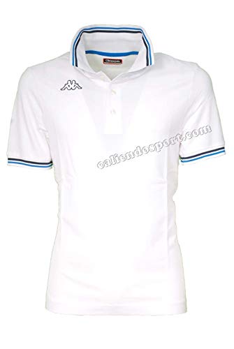 Kappa Maltax - Polo clásico retro de manga corta para hombre Blanco blanco XXL