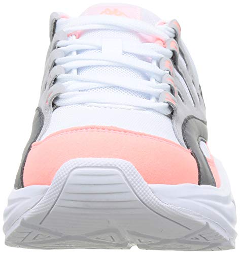 Kappa Overton, Zapatillas Unisex Adulto, 1629 Grey/Coral, 41 EU