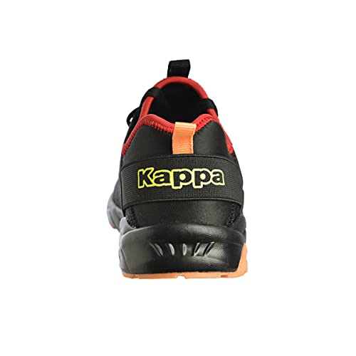 Kappa San Diego Lace, Zapatillas Deportivas, Negro/Naranja, 35 EU