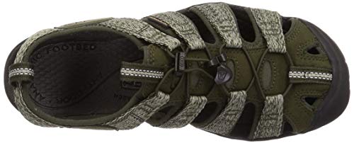 KEEN Clearwater CNX, Sandalias, para Hombre, Verde (Forest Night/Black), 43 EU