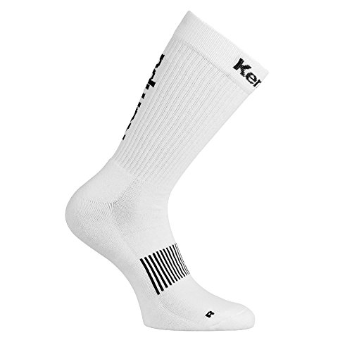 Kempa Logo Classic Calcetines, Sin género, Blanco/Negro, 36-40