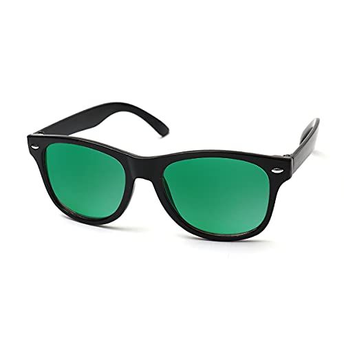 Kiddus Gafas de Sol POLARIZADAS para niña niño chica chico. UV400 Protección 100% contra rayos ultravioleta. A partir de 6 años. RESISTENTES a los golpes. Negras con lentes verdes