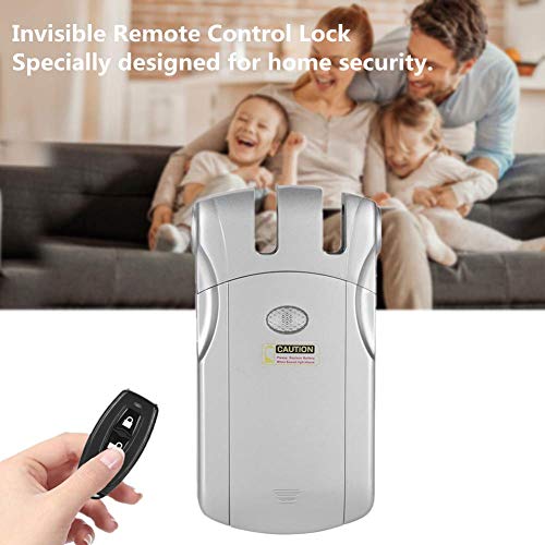 Kit de cerradura de puerta inteligente electrónico, cerradura invisible sistema de cerradura de control de acceso al hogar inalámbrico sin llave kit de cerradura de puerta