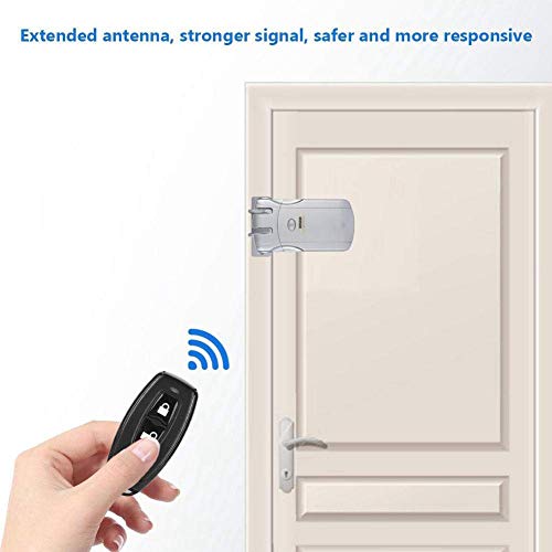 Kit de cerradura de puerta inteligente electrónico, cerradura invisible sistema de cerradura de control de acceso al hogar inalámbrico sin llave kit de cerradura de puerta