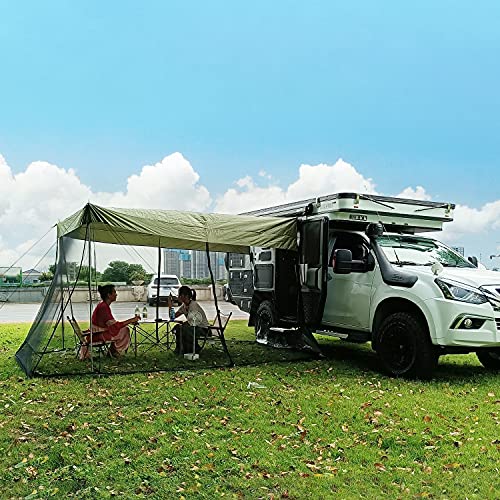 KKTECT Carpa de la Puerta Trasera del Coche con Gasa B3 Tienda de Viaje Anti-Mosquitos Tienda de toldo de Coche de Gran tamaño para Varios Modelos de SUV Camping al Aire Libre, SUV, Playa