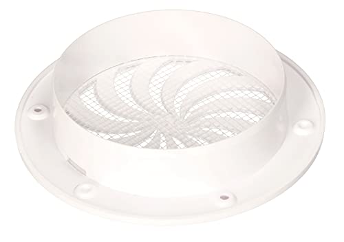 KOTARBAU® Haeusler-Shop - Rejilla de ventilación (100 mm, cierre con protección contra insectos, redonda),