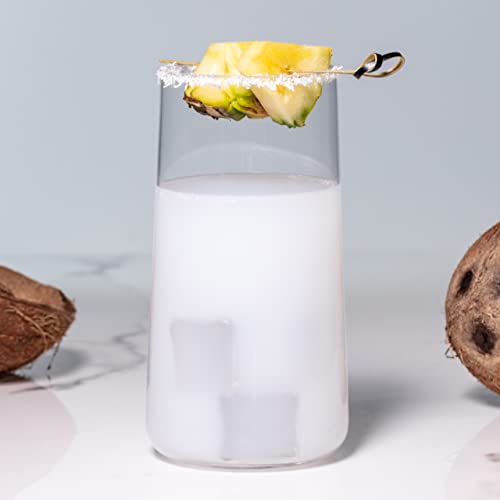 Krosno Grande Vasos de Agua Highball | Set 6 Piezas | 540 ML | Avant-Garde Collection | Perfectos para Uso en Casa, Restaurante y en Fiestas | Apto Para Microondas y Lavavajillas