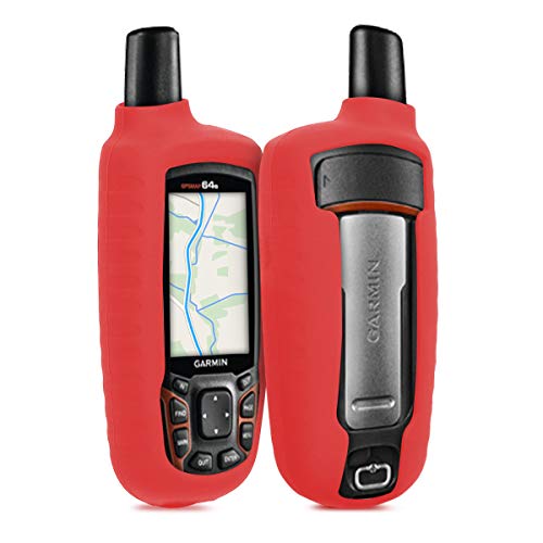 kwmobile Funda Compatible con Garmin GPSMAP 64 / 64s / 64st - Carcasa de Silicona para navegador GPS - Cover Rojo