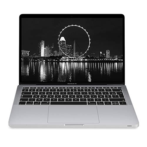 kwmobile Protector Silicona Compatible con Teclado (Francia, Bélgica) para Apple MacBook Air 13" 2018 2019 2020 (A1932) Negro