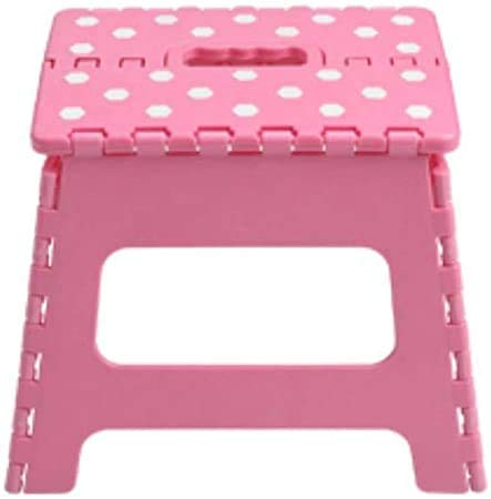 La Bolata Taburete Plegable de 290x220x270 mm (Rosa)