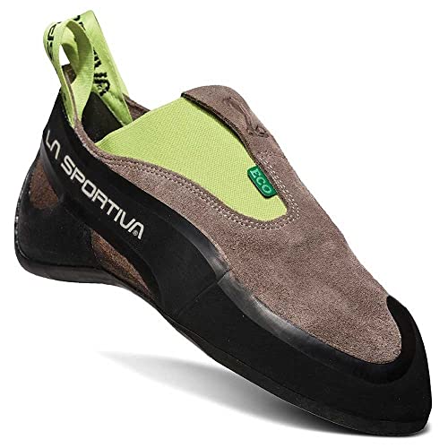 La Sportiva Cobra Eco, Zapatos de Escalada Unisex Adulto, Multicolor (Falcon Brown/Apple Green 000), 39.5 EU