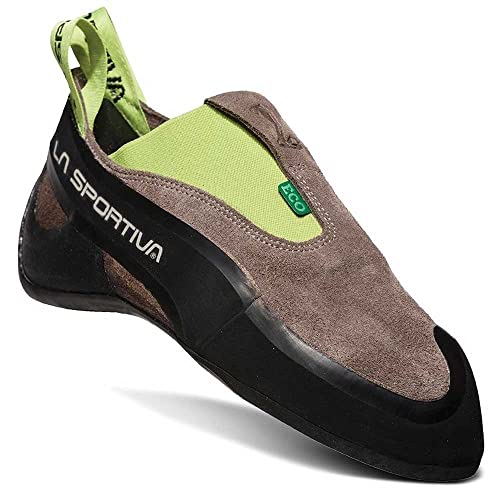 La Sportiva Cobra Eco, Zapatos de Escalada Unisex Adulto, Multicolor (Falcon Brown/Apple Green 000), 39.5 EU