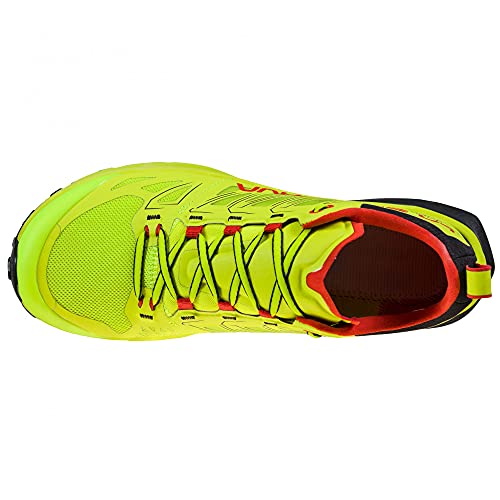 LA SPORTIVA Jackal, Zapatillas de Trail Running Hombre, Neon/Goji, 40.5 EU