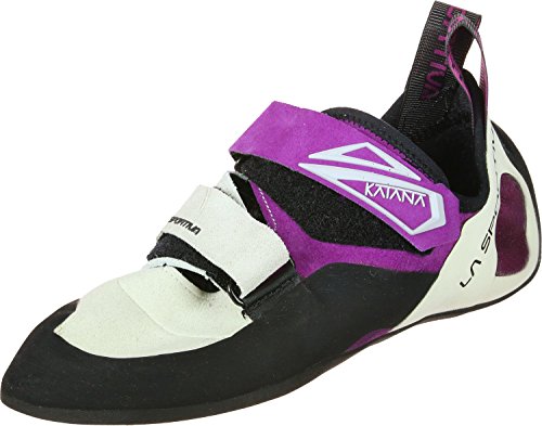 La Sportiva Katana Woman, Zapatos de Escalada Niña, White Purple, 34.5 EU