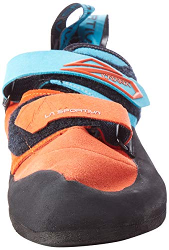 La Sportiva Katana, Zapatos de Escalada Unisex Adulto, Multicolor (Tangerine/Tropic Blue 000), 46 EU