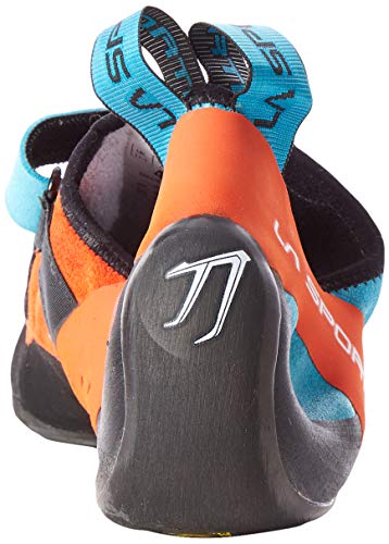 La Sportiva Katana, Zapatos de Escalada Unisex Adulto, Multicolor (Tangerine/Tropic Blue 000), 46 EU