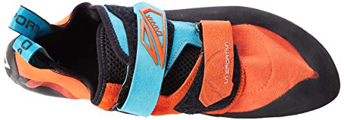 La Sportiva Katana, Zapatos de Escalada Unisex Adulto, Multicolor (Tangerine/Tropic Blue 000), 46 EU